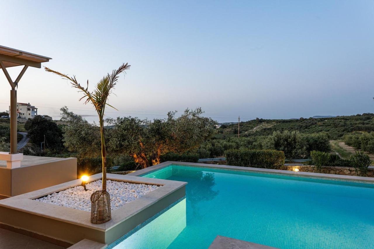 Rizes Villa With Jacuzzi & Heated Pool Ajía Triáda Kültér fotó
